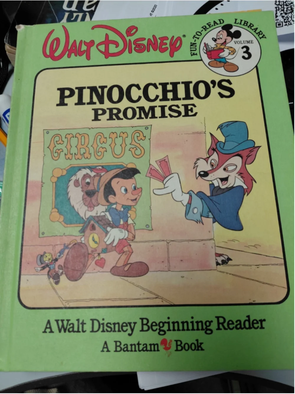Pinocchio's Promise, Walt Disney Fun-To-Read Library, Volume 3, 1986 HC